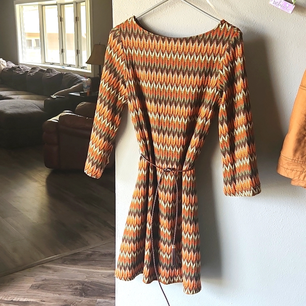 Earth tone colored dress